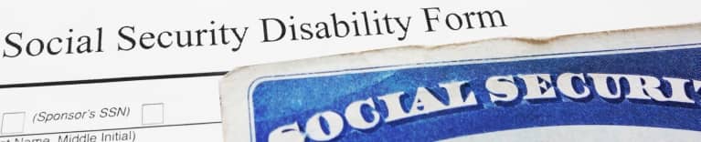 Social Security Card and Disability Form