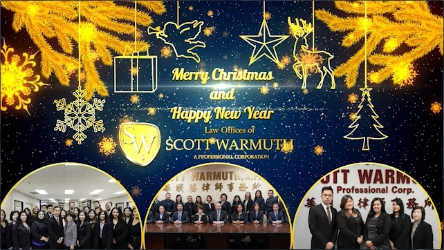 Happy Holidays from the Law Offices of Scott Warmuth!