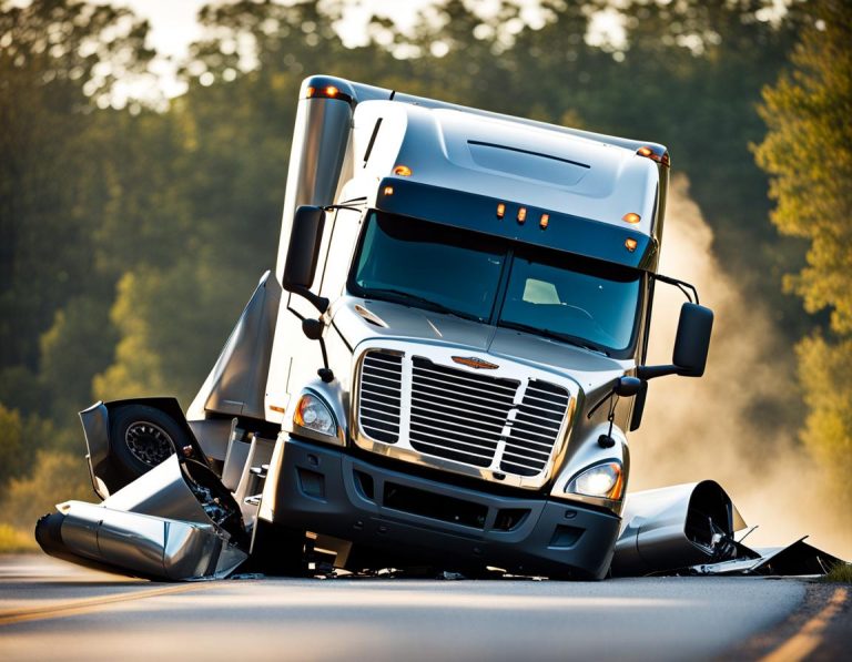 在加州Hesperia的I-15高速公路上，一輛卡車翻車導致交通延誤。