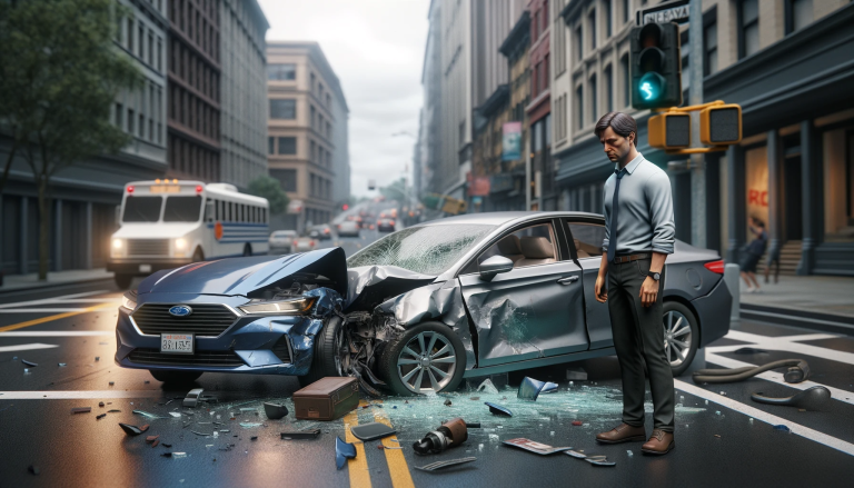 车祸现场惊魂：驾驶员如何应对突发事故